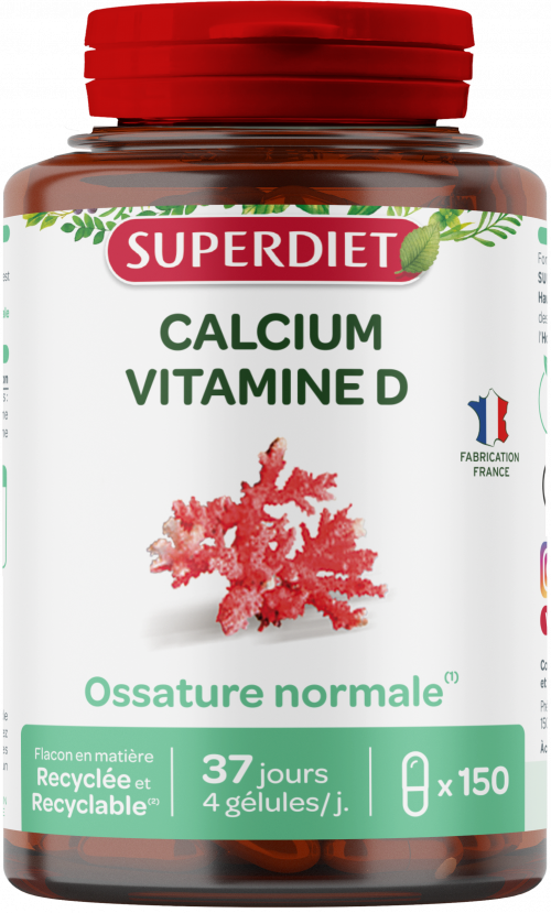 Calcium et Vitamine D 150 gélules