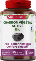Charbon végétal activé Bio 120 gélules