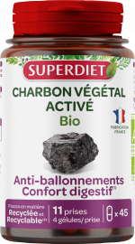Charbon végétal activé Bio 45 gélules