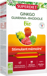 Ginkgo Stimulant mémoire Bio 20 ampoules (1)