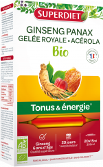 Ginseng Gelée Royale Acérola Bio 20 ampoules (1)