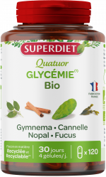 Quatuor Glycémie Bio 120 gélules (1)
