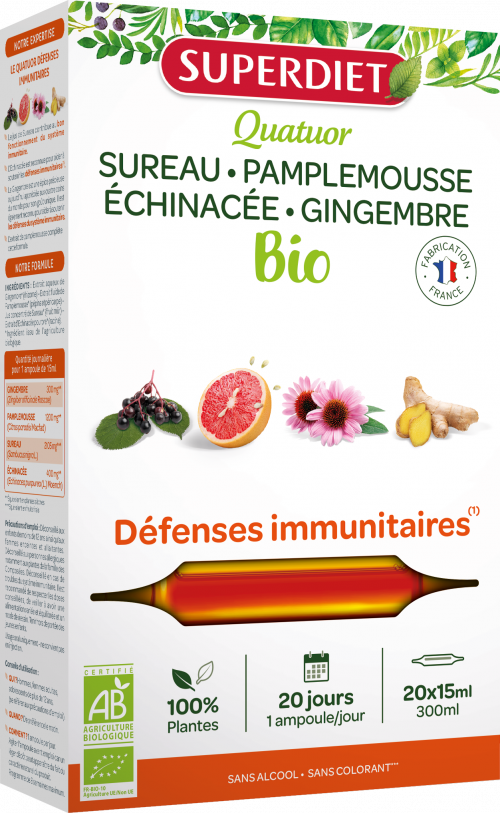 Quatuor Immunité Bio 20 ampoules